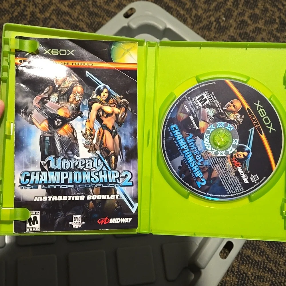 Unreal Championship 2: The Liandri Conflict (Microsoft Xbox, 2005) Book Included